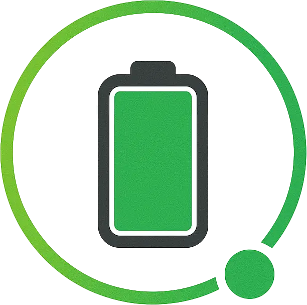Foto van opgeladen batterij